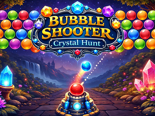 Play Bubble Shooter Crystal Hunt